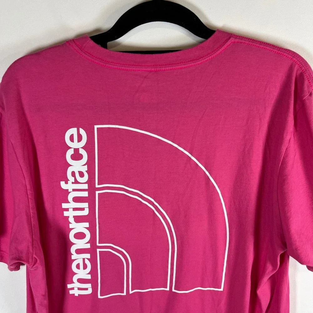 The North Face‎ Mens Pink Short Sleeve Graphic Box Logo T-Shirt Large Outdoor